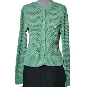 LL Bean Wool and Angora Blend Chunky Knit Sweater Size Small